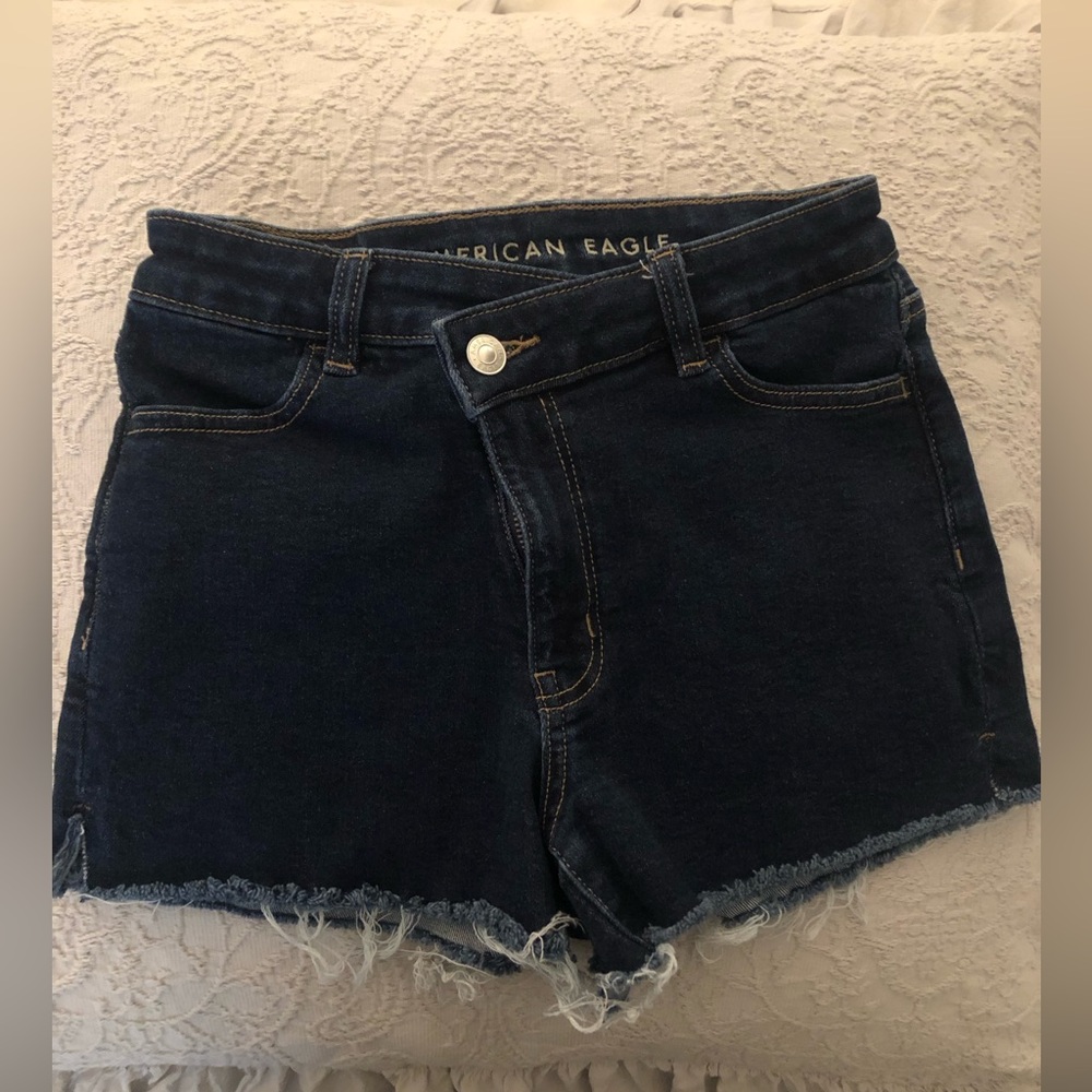 American Eagle Outfitters Women's Midnight Blue Jean Shorts